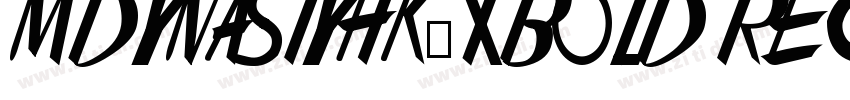 MDynastyhk-xbold reg字体转换